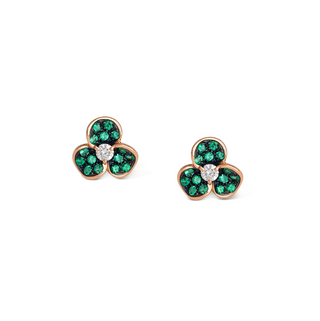 THREE PETAL FLOWER STUDS