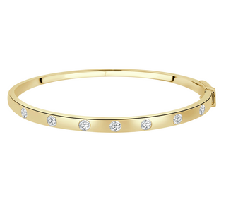 ROUND BRILLIANT CUT DIAMOND BANGLE