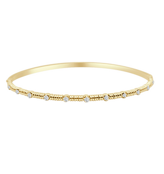 DIAMOND RIBBED BANGLE