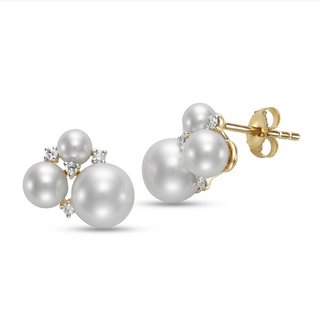PEARL CLUSTER EARRINGS