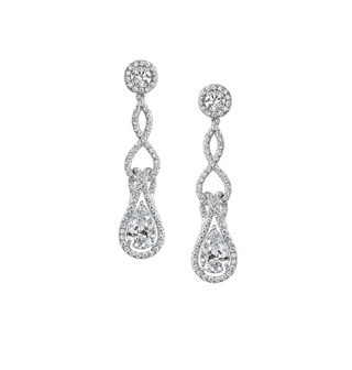 MIXED CUT DIAMOND DROP EARRINGS