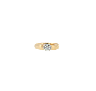 TIFFANY & CO. SEMI-BEZEL ENGAGEMENT RING
