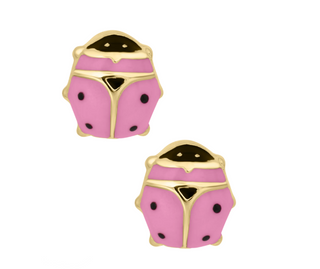 LADY BUG BABY STUDS