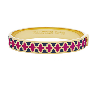 AGAMA PINK TOURMALINE & ESTATE BLUE BANGLE