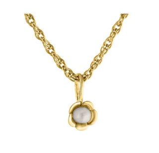 PEARL FLOWER BABY NECKLACE