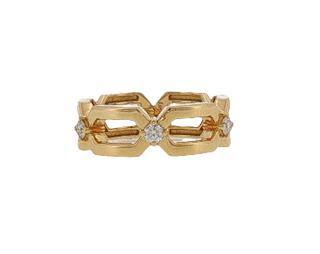 HEXAGON MOTIF RING