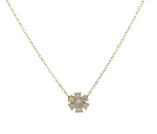 DIAMOND FLOWER NECKLACE