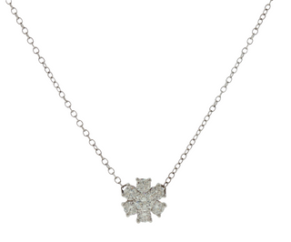 DIAMOND FLOWER NECKLACE