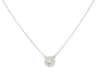 Bezel Set Diamond Necklace