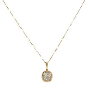 BUBBLE BEZEL SET DIAMOND NECKLACE