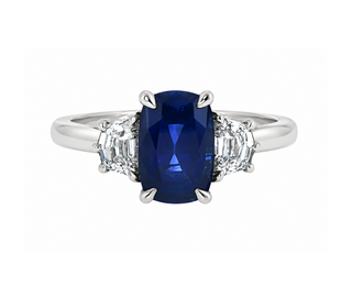CUSHION SAPPHIRE RING