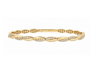 DIAMOND TWIST BANGLE