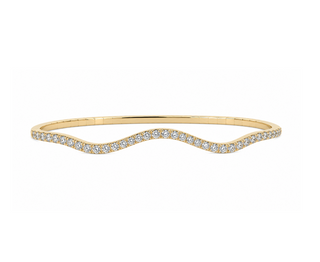 DIAMOND WAVE BANGLE