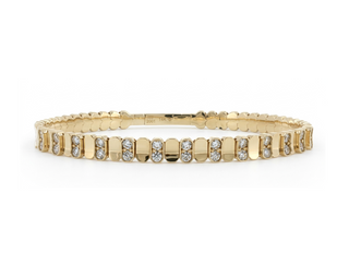 ELONGATED OCTAGON MOTIF BANGLE