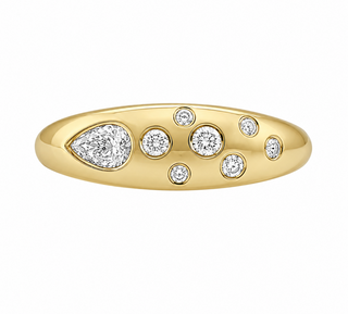 DIAMOND SET BAR STYLE RING