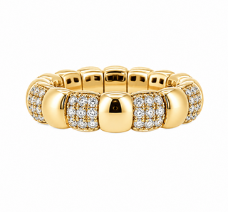 PAVE LINK FLEX RING