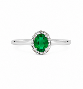 EMERALD CLUSTER RING