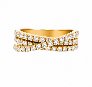 DIAMOND CROSSOVER RING