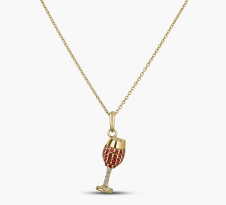 TINY TREASURES WINE GLASS NECKLACE