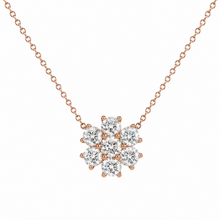 DIAMOND FLOWER NECKLACE