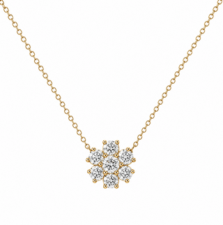 DIAMOND FLOWER NECKLACE