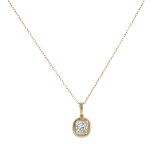BUBBLE BEZEL SET DIAMOND NECKLACE