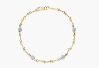 DIAMONDS BY THE INCH DOG BONE LINK BRACELET