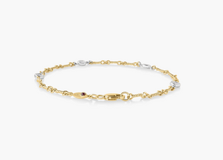 DIAMONDS BY THE INCH DOG BONE LINK BRACELET