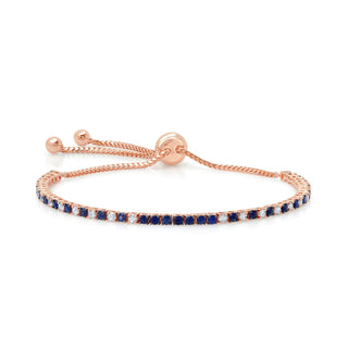 Diamond & Sapphire Bolo Bracelet