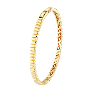 Ribbed Hinged Bangle