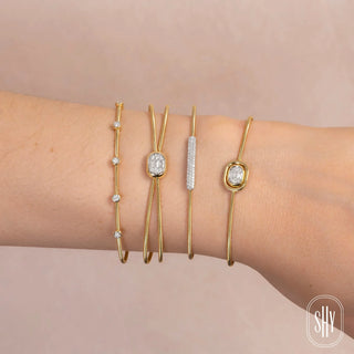 BEZEL DIAMOND BANGLE