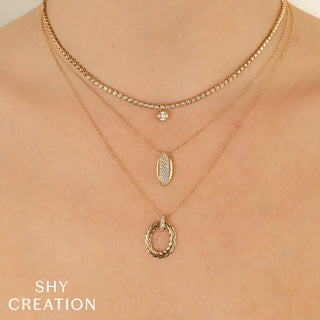 DIAMOND BEZEL NECKLACE