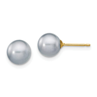 Grey Freshwater Pearl Studs