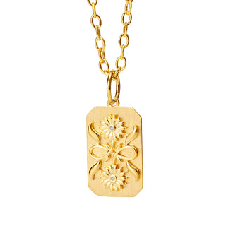 SUNFLOWER TAG PENDANT