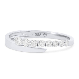 GRADUATED DIAMOND BYPASS RING