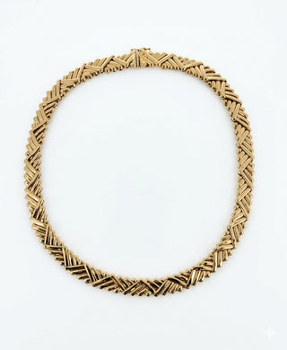 Tiffany & Co. Chevron Woven Collar Necklace