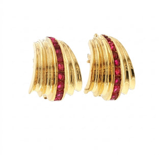 CARTIER RUBY EARCLIPS