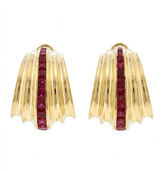 CARTIER RUBY EARCLIPS