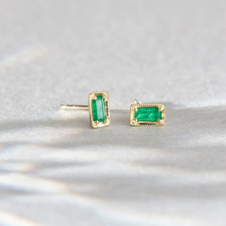 Leone emerald studs