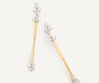 Marrakech Drop Earrings with Diamond Clusters