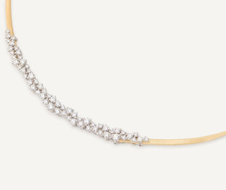 Marrakech Necklace with Graduated Diamond Cluster