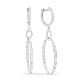 OVAL LINK DROP EARRINGS