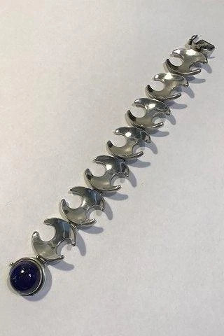 GEORG JENSEN SILVER & LAPIS BRACELET