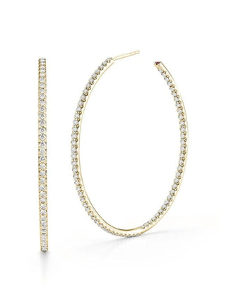 Roberto Coin Diamond Hoops