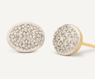 SIVIGLIA OVAL PAVE STUDS
