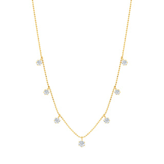 Medium Floating Diamond Necklace